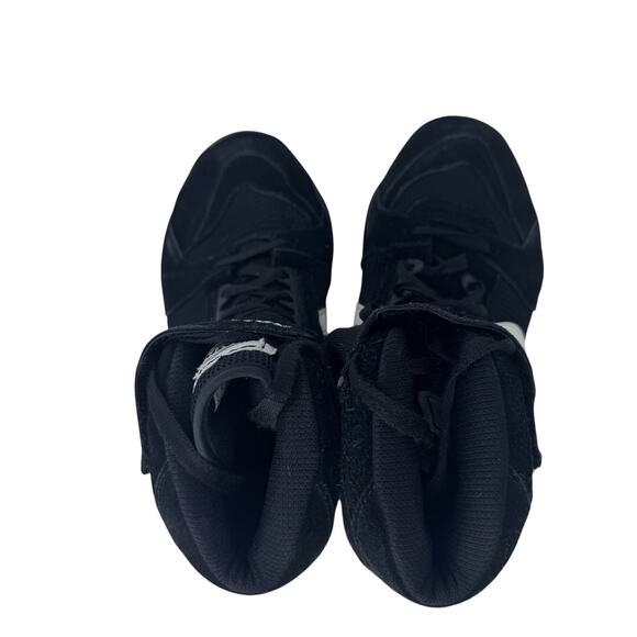 Matman SO25 Wrestling Shoe Youth 4 Black Suede High Top‎ Hook & loop Split Sole - Picture 4 of 9
